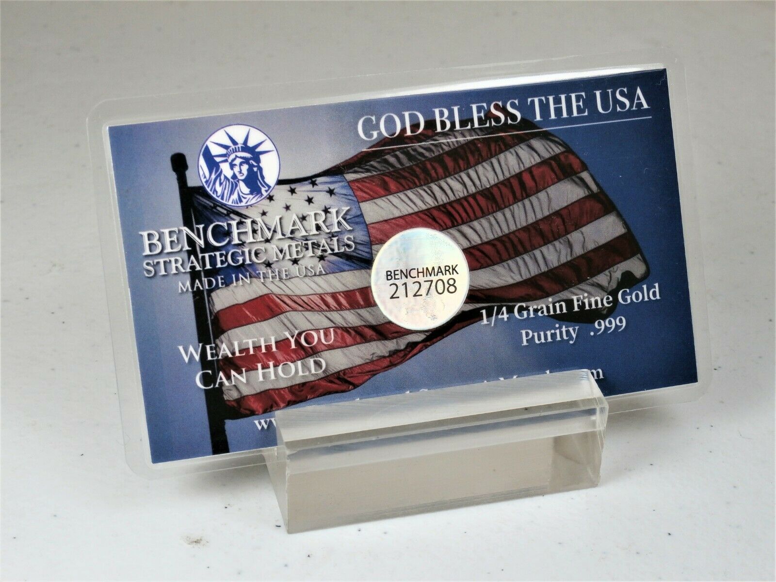 1/60 GRAM PURE GOLD "THANK YOU TO THOSE WHO HAVE SERVED" 999 FINE GOLD A23 
